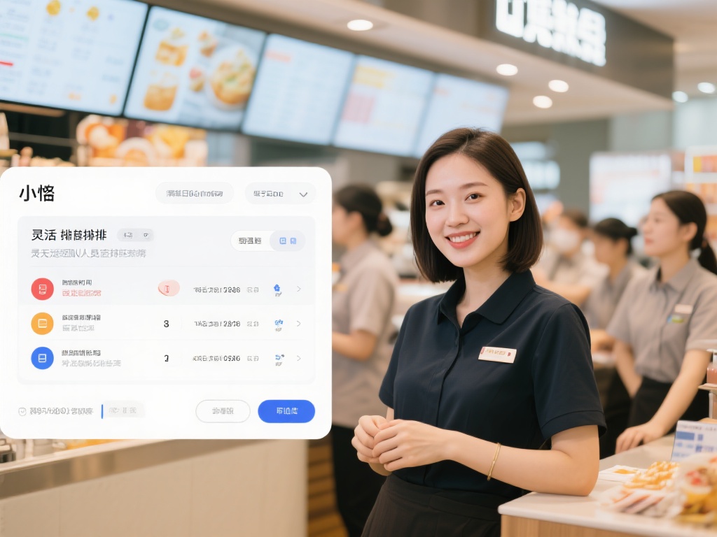 主持小悠分享排班并晒库存照片:早八人来了 小悠作为一位经验丰富的门店管理者,善于通